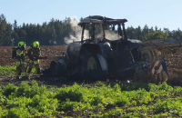 12.10.2019  – Brand-Einsatz – Brand einer landwirtschaftlichen Maschine bei Upfkofen.